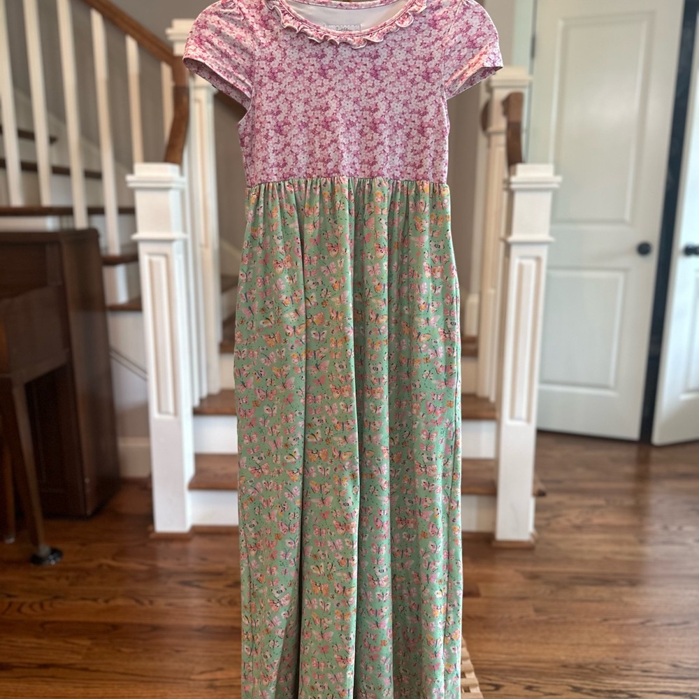 SweetHoney Pink Floral full length nightgown size 10